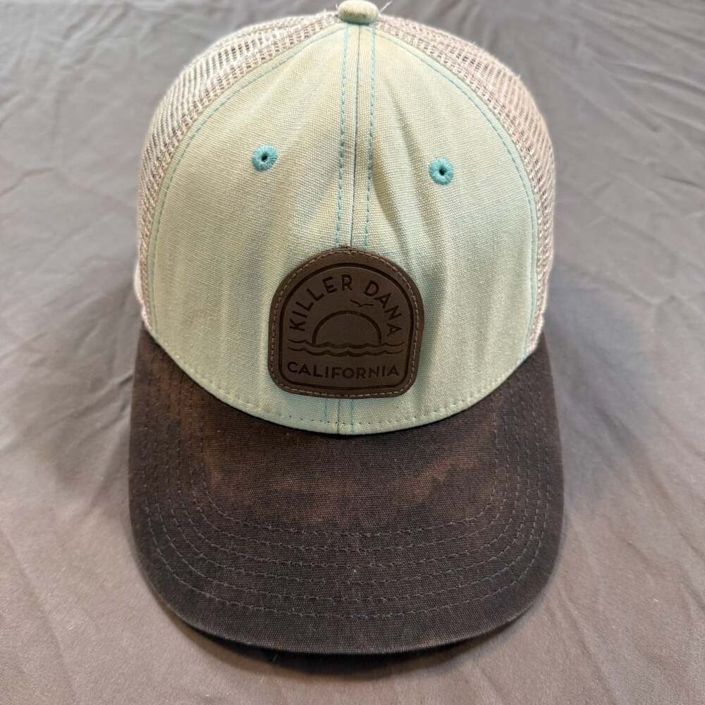 Killer Dana California Legacy Trucker Hat Surf Beach Blue Black Cap